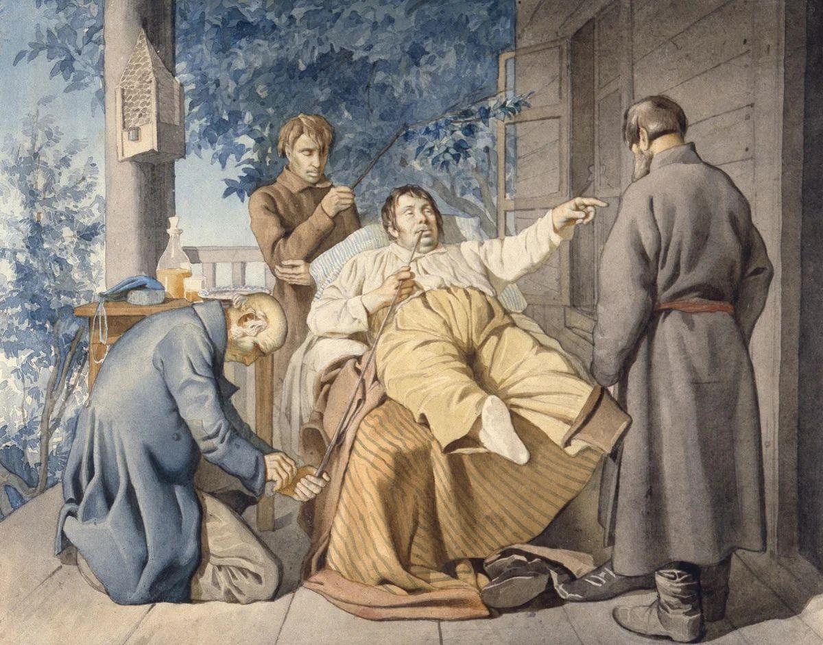 Константин_Трутовский,Отдых_помещика(1853).jpg