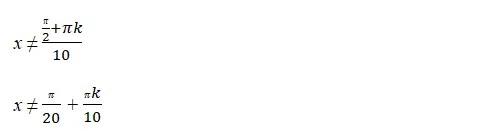 Область определения функции